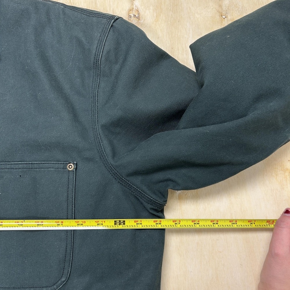 Big Smith Jacket Mens 2XL Green Canvas Insulated Workwear Parka Lined Winter - Picture 5 of 8